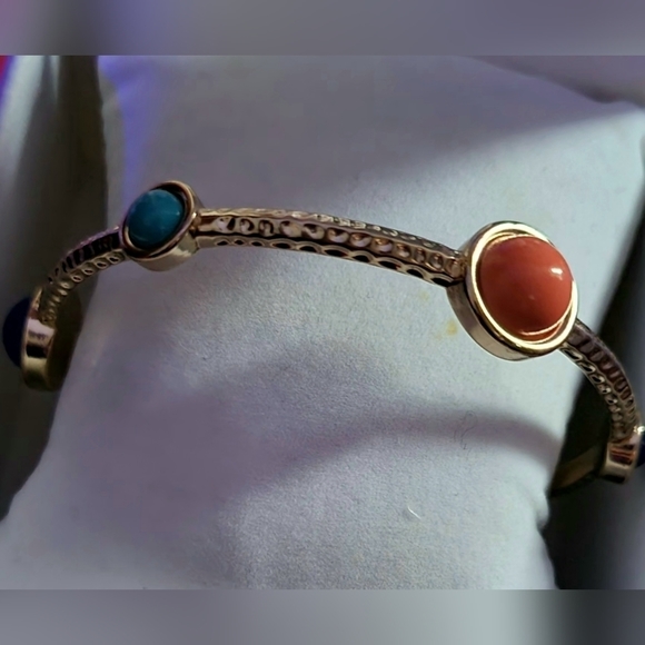 Woman's braclet with colored gems - Picture 5 of 5